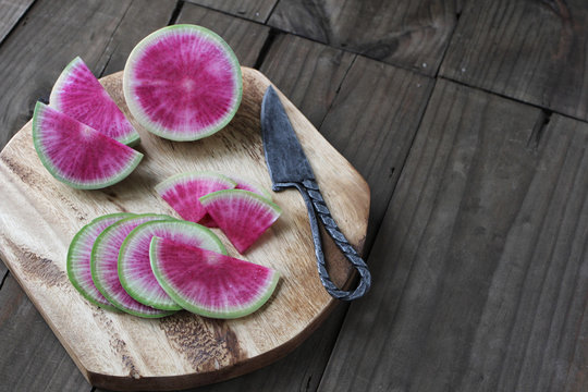 Watermelon Radish Board