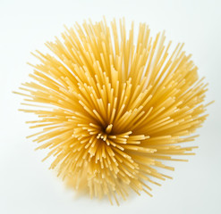 Organic natural pasta - Clean shallow depth image of decorated and arranged assorted pasta