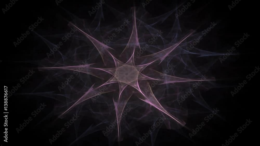 Poster multicolored abstract computer generated fractal mandala background