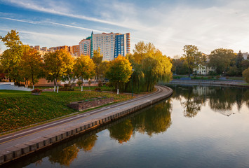 Fototapeta na wymiar Minsk, Belarus, st. Belarusian