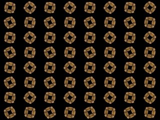 Texture with rendering abstract fractal orange pattern