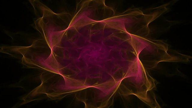 fractal radial pattern on the subject of science, technology and design