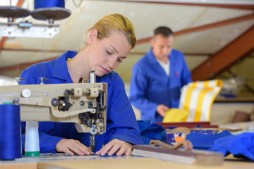 factory tailor at work