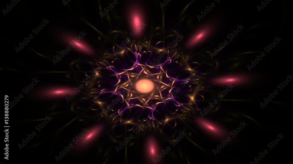 Poster Abstract swirly texture motion background seamless looping fractal 
