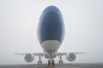 Naklejka na ściany i meble the plane in the fog