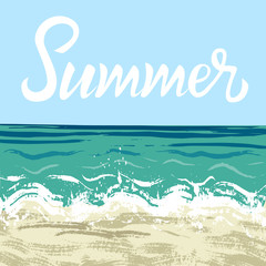 ocean and sand beach