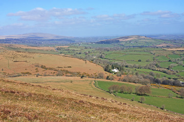 Fototapeta na wymiar Dartmoor from King Tor, Devon