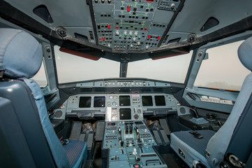 plane inside the cockpit