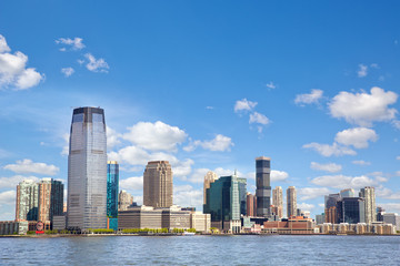 New Jersey skyline over Hudson River, United States