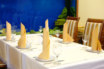Interior of a restaurant