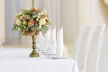 Interior of a restaurant