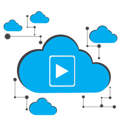Abstract cloud computing graphic design, Vector illustration