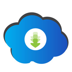 Abstract cloud computing graphic design, Vector illustration