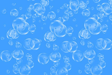 Fototapeta na wymiar Blue bubble background 