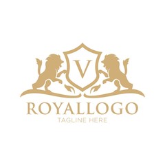 Royal logo design template - 138886834