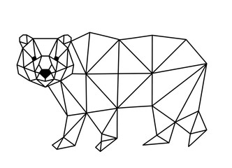 Obraz premium polygonal fox