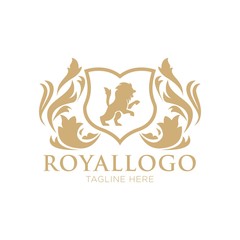 Royal logo design template - 138886872