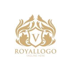 Royal logo design template - 138886874