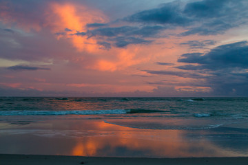 On the beach after a storm