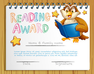 Certificate award template