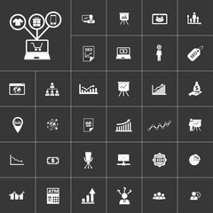 online shopping. marketing and finance icon set for mobile concepts and web apps. Collection modern infographic logo and pictogram.