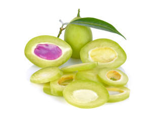 Maprang on white background