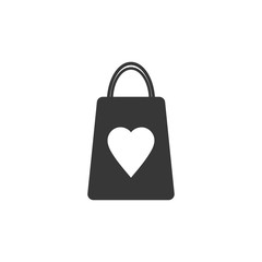shopping bag icon on white background