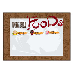 menu fast food drawing graphic design objects template