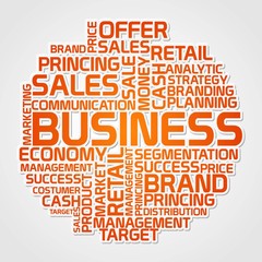 Business word cloud template