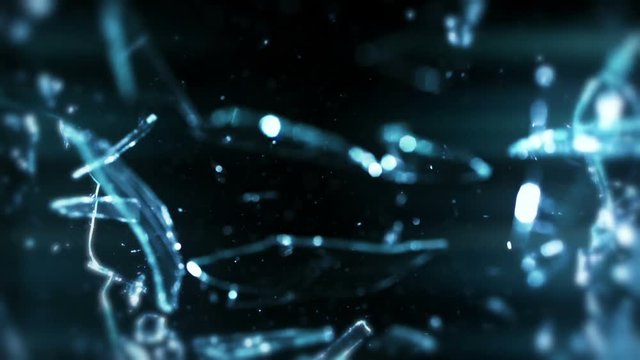 Shattered Glass In Slow Motion