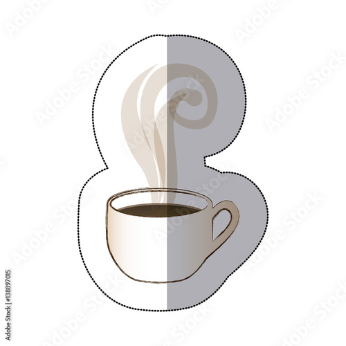 "white coffee cup with steam, vector ilustraction design image" Stock image and royalty-free