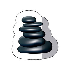 color spa dark gray volcanic rocks, vector illustraction design