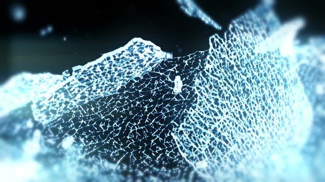 Broken Shattered Glass In Slow Motion