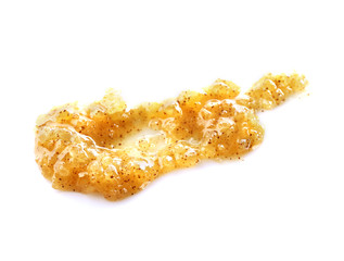 Sample of scrub on white background