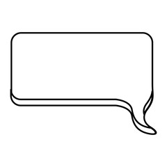 Fototapeta premium contour squard chat bubble icon, vector illustraction design