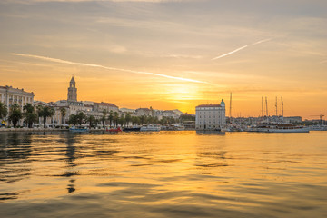 Morning panorama of Split, Dalmatia, Croatia