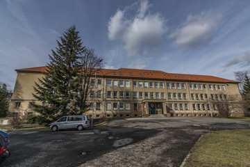 Obraz premium Buildings in Liberec city in north Bohemia