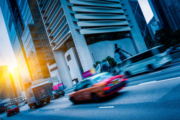 urban traffic road with cityscape in modern city of China.