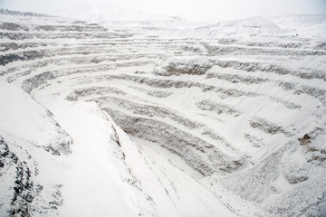 Gold mining in the winter