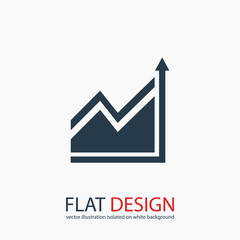 Infographic, chart  icon, vector illustration. Flat design style