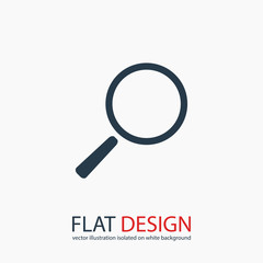 Search  icon, vector illustration. Flat design style