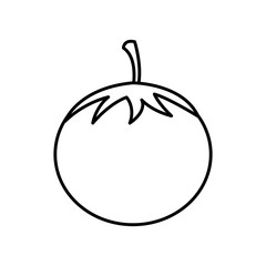silhouette vegetable tomato icon, vector illustraction design image