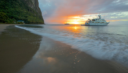 Perfect anchorage St Lucia