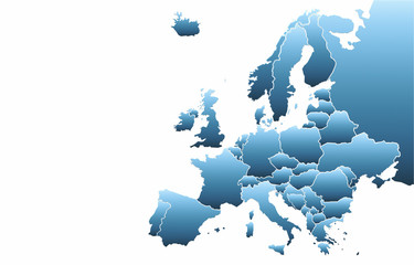 Naklejka premium Europe map