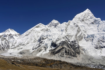 Obraz premium Mt. Everest 8848 m. Highest mountain in the world. Himalayas, Nepal