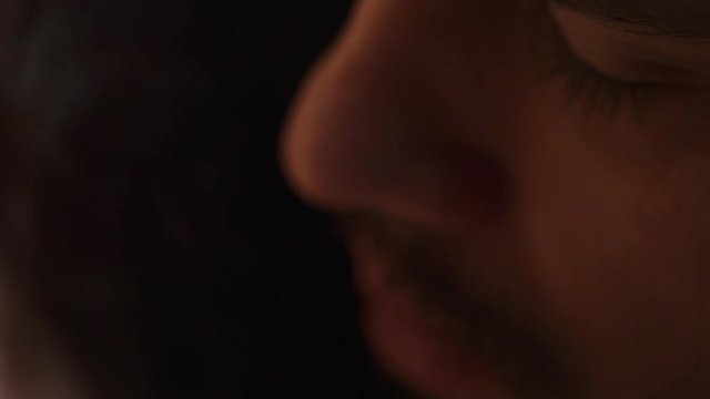 Sex between lovers: Man and woman while doing preliminary passionate