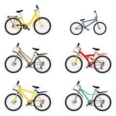 Obraz premium Set Mountain bike