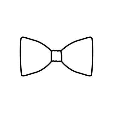 figure sticker bow tie icon, vector illustraction design image