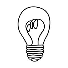 figure sticker paint bulb icon, vector illustraction design