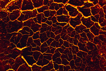 Lava ground texture background, Global warming.